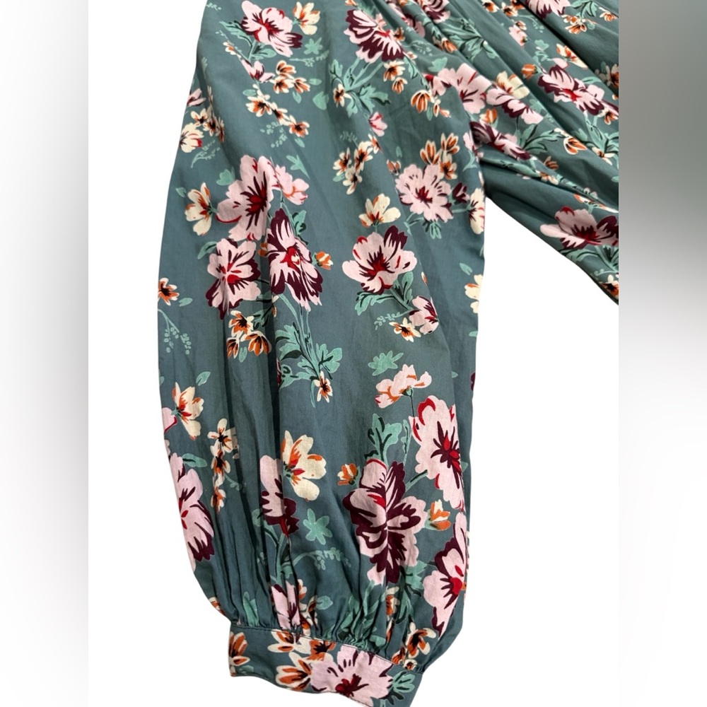 Olivia James The Label Sage Floral Long Sleeve Maxi Dress - Picture 3 of 11